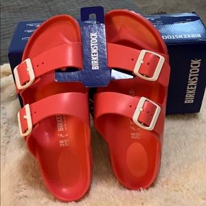 Coral Arizona EVA Birkenstocks